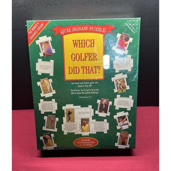 Which Golfer Did That? ~ 252 Piece Jigsaw Puzzle ~ Brand New ~ Factory Sealed - Picture 1 of 5